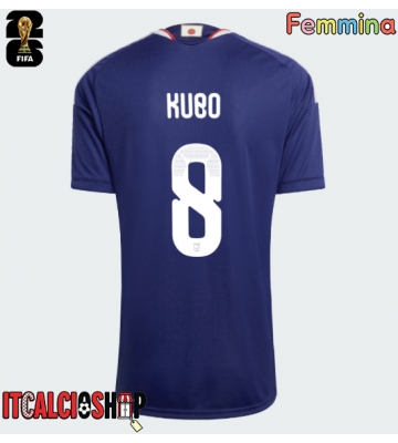 Giappone Takefusa Kubo #8 Prima Maglia Femmina Mondiali 2026 Manica Corta